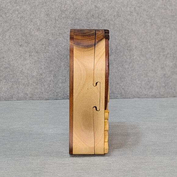 Carver Dan's Handmade Wood Angel Puzzle Jewelry Trinket Box Made in Vietnam - Picture 5 of 13